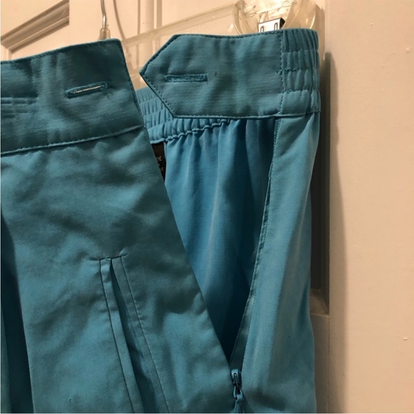SILX 100% silk vintage teal pants - Picture 9 of 10